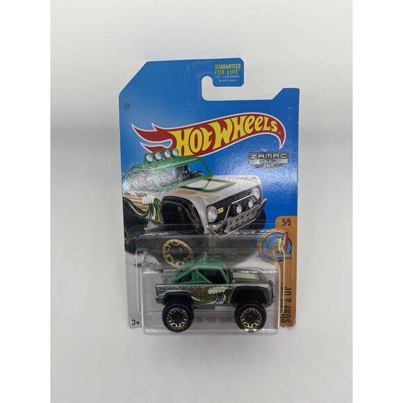 2017 Hot Wheels ZAMAC #17 5/5 Surf's Up Custom Ford Bronco - Picture 1 of 6